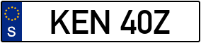 Trailer License Plate